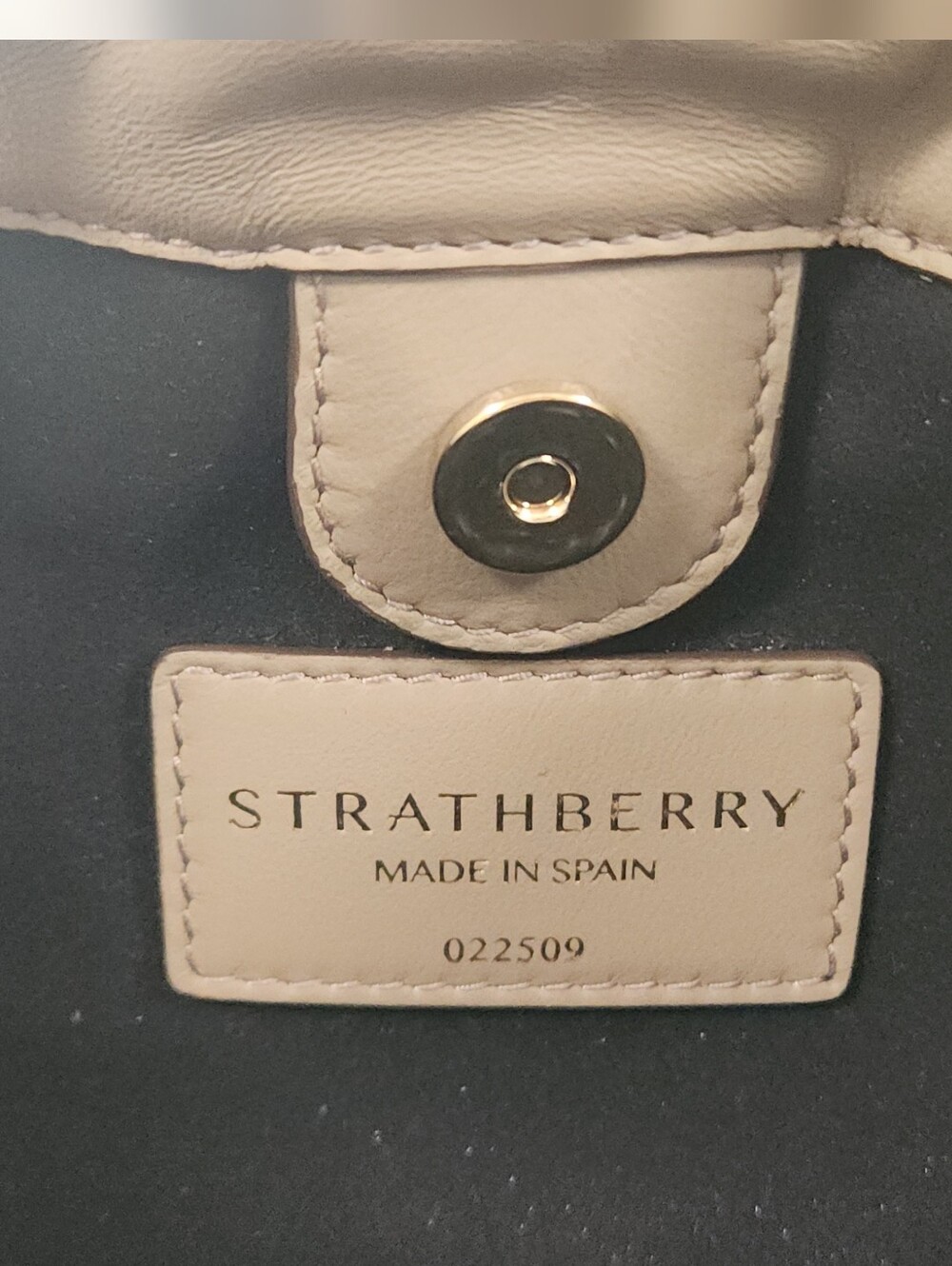 Strathberry Charlotte Drawstring In Taupe - Picture 10 of 11